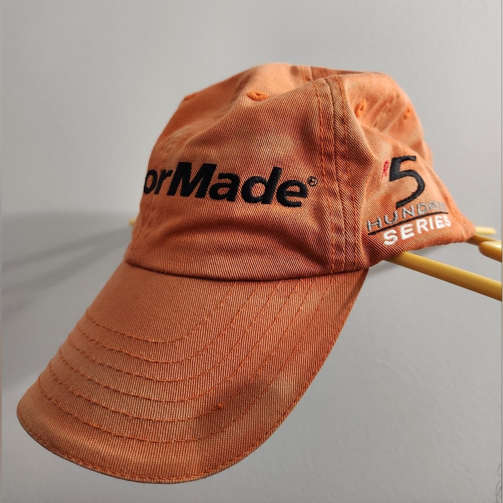 TaylorMade R5 Hundred Series Golf Strapback Adjustable Orange Hat Cap club cotto
